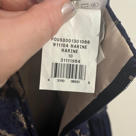 David's Bridal Marine Bridesmaid Dress - Picture 6 of 6